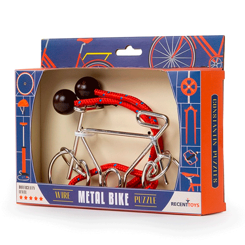 RECENTTOYS Quebra-cabeças Metálico Constantin Bicicleta