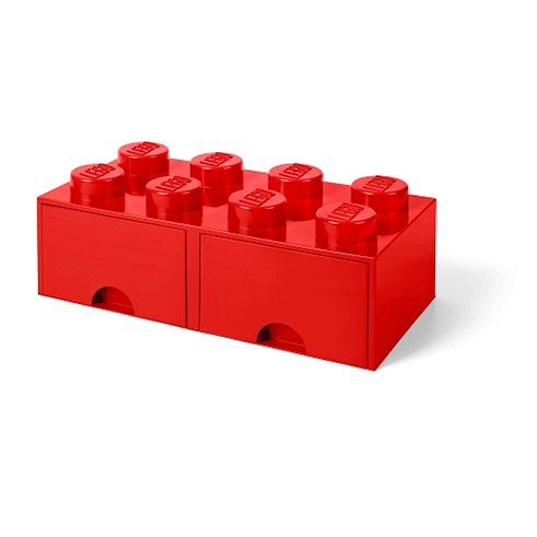 LEGO Storage Gaveta Arrumação Brick 8 Vermelho