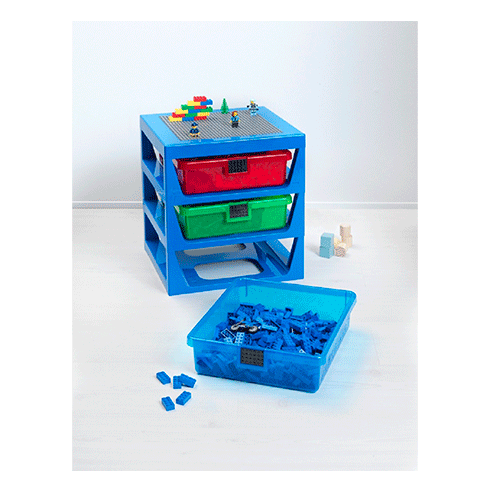 LEGO Storage Caixa Arrumação Rack 3 Gavetas Azul