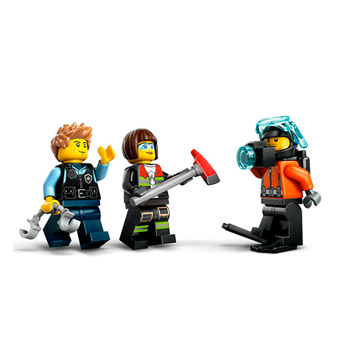 LEGO 60462 City Combinação de Helicóptero, Camião dos Bombeiros e Submarino
