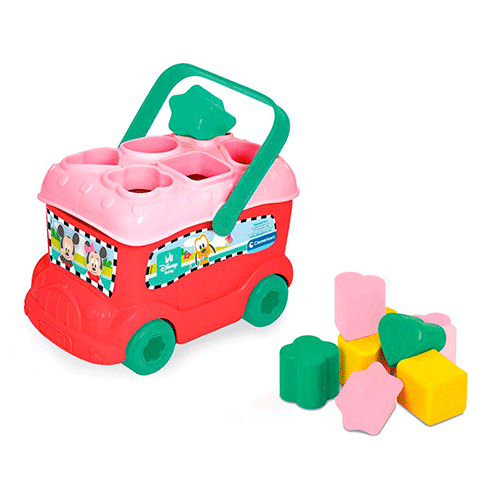 CLEMENTONI Baby Minnie Autocarro Formas e Cores