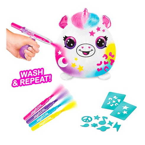 CANAL TOYS OFG266 Airbrush Peluche Pinta a Tua Mascote Unicorn