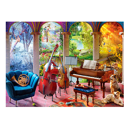 EUROGRAPHICS 6000-6013 Puzzle 1000 Pcs The Four Seasons by Angelo Bonito