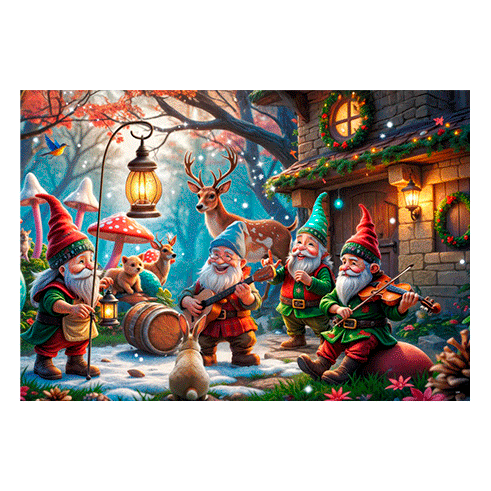 ALIPSON 50281 Puzzle 1000 Pcs Enchanted Christmas in the Woods