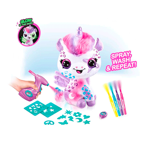 CANAL TOYS OFG274 Airbrush Peluche Pinta o Teu Unicórnio
