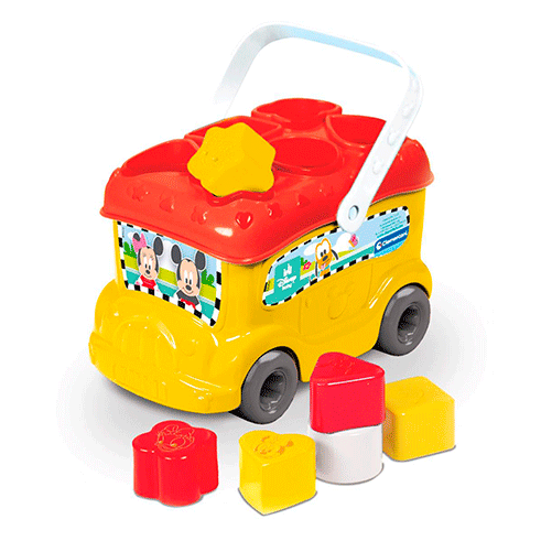 CLEMENTONI 14395 Baby Mickey Autocarro Formas e Cores