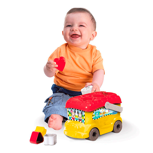 CLEMENTONI 14395 Baby Mickey Autocarro Formas e Cores
