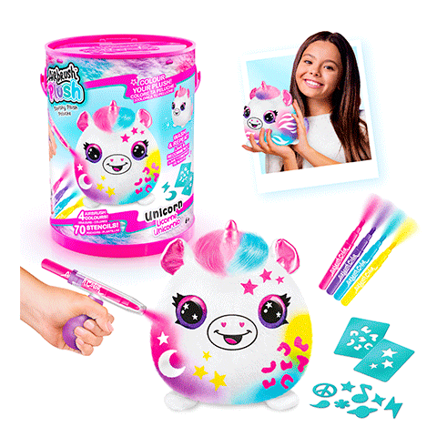 CANAL TOYS OFG266 Airbrush Peluche Pinta a Tua Mascote Unicorn