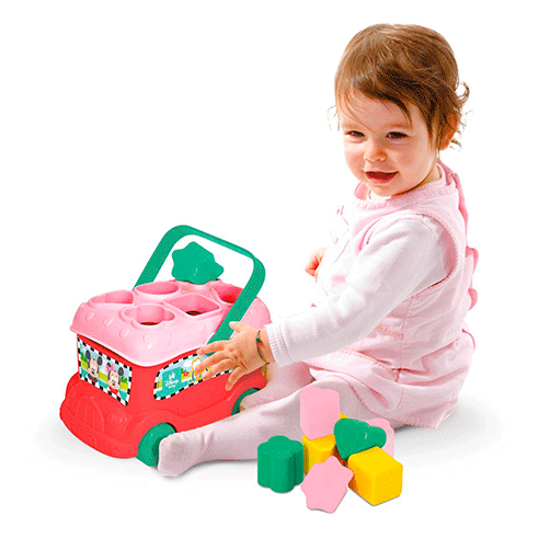 CLEMENTONI Baby Minnie Autocarro Formas e Cores
