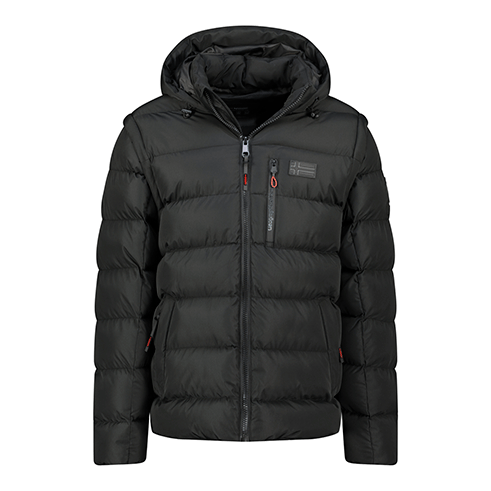 GEOGRAPHICAL NORWAY WZ8152H/GN BADAMO Casaco Acolchoado Capuz Preto