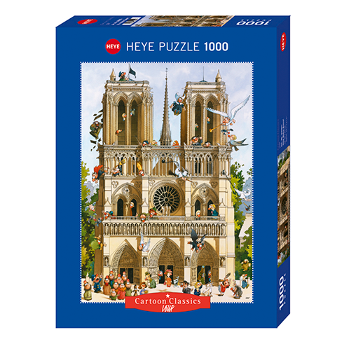 HEYE 29905 Puzzle 1000 Pcs Loup - Vive Notre Dame!