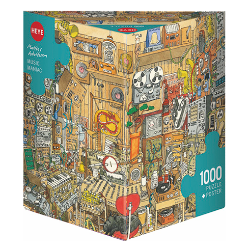 HEYE 29928 Puzzle 1000 Pcs Adolfsson - Music Maniac