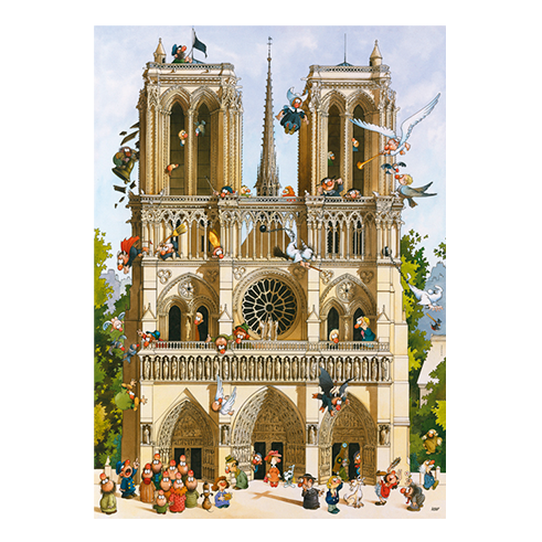 HEYE 29905 Puzzle 1000 Pcs Loup - Vive Notre Dame!
