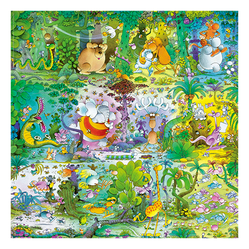 HEYE 29799 Puzzle 1000 Pcs Mordillo - Wildlife