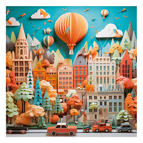 HEYE 30072 Puzzle 1000 Pcs Gavriloski - Townscape
