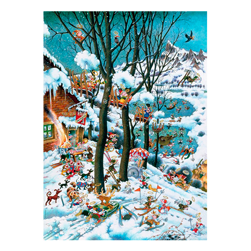 HEYE 29961 Puzzle 1000 Pcs Ryba - Paradise In Winter