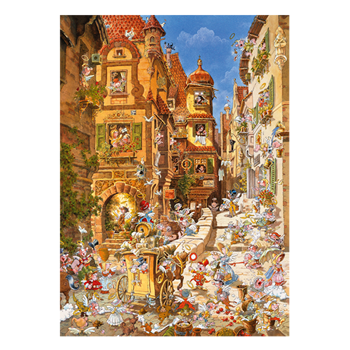 HEYE 29874 Puzzle 1000 Pcs Ryba - Romantic Town By Day