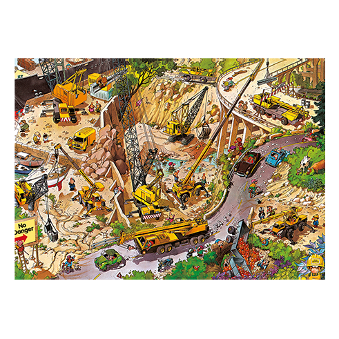 HEYE 30050 Puzzle 1000 Pcs Loup - Wanted! Door Lock Tonio