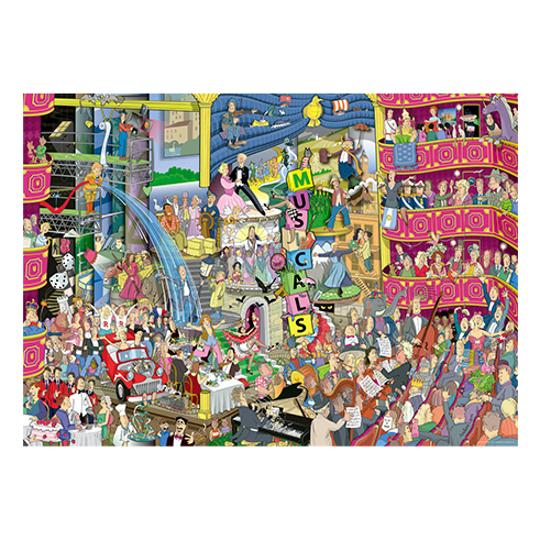 HEYE 30044 Puzzle 1000 Pcs Lyon - Best of Musicals