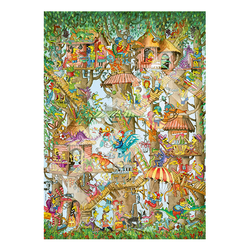 HEYE 29990 Puzzle 1000 Pcs Paul - Tree Lodges