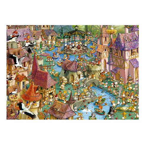 HEYE 29496 Puzzle 1000 Pcs Ruyer - Bunnytown