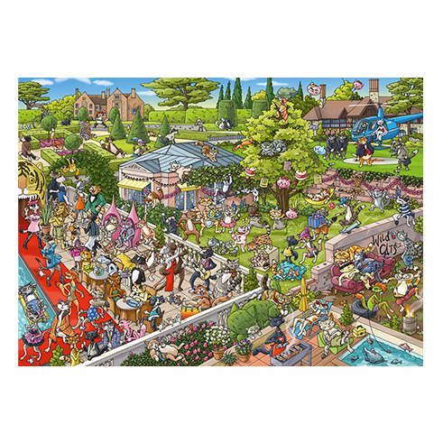 HEYE 29838 Puzzle 1000 Pcs Tanck - Party Cats