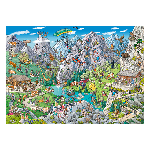 HEYE 29680 Puzzle 1000 Pcs Tanck - Alpine Fun