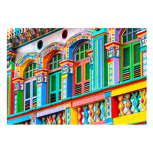 BLUEBIRD F-91042 Puzzle 1000 Pcs Coloured Facade, Singapore