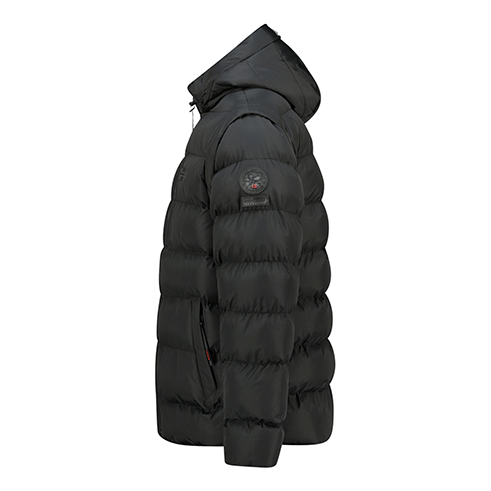 GEOGRAPHICAL NORWAY WZ8152H/GN BADAMO Casaco Acolchoado Capuz Preto