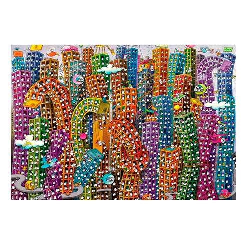 CLEMENTONI 32565 Puzzle 2000 Pcs Mordillo The Jungle