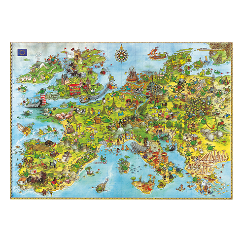 HEYE 08854 Puzzle 4000 Pcs Degano - United Dragons