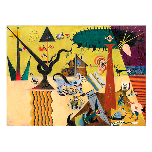 EUROGRAPHICS 6000-0858 Puzzle 1000 Pcs Joan Miro - The Tilled Field