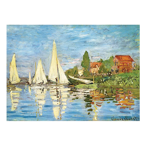 EUROGRAPHICS 6000-6040 Puzzle 1000 Pcs Claude Monet - Regattas at Argenteui