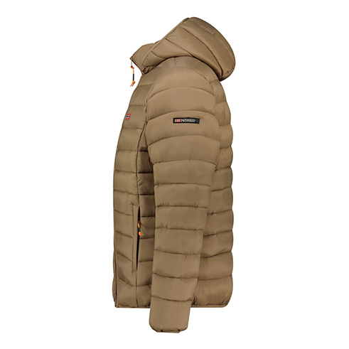 GEOGRAPHICAL NORWAY WZ5975H/GN AMIGOLOR Padded Hooded Jacket Taupe