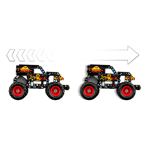 LEGO 42219 Technic Monster Jam Grave Digger Fuego y Hielo