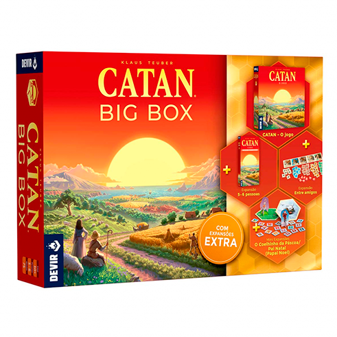 KOSMOS BGJCATPLUS3PT Game Catan Big Box (PT)