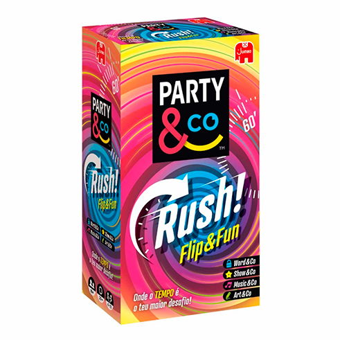 JUMBO 100293 Juego Party & Co - Rush! Flip & Fun (PT)