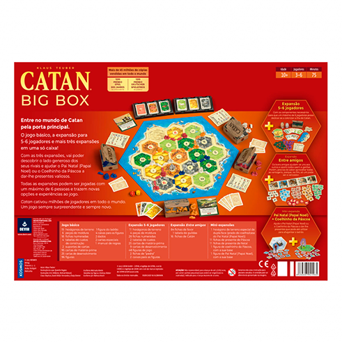 KOSMOS BGJCATPLUS3PT Game Catan Big Box (PT)
