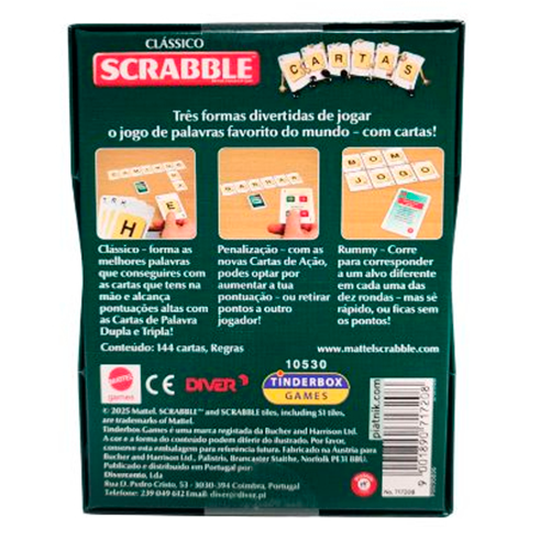 TINDERBOX GAMES 35856 Game Scrabble Cards (PT)