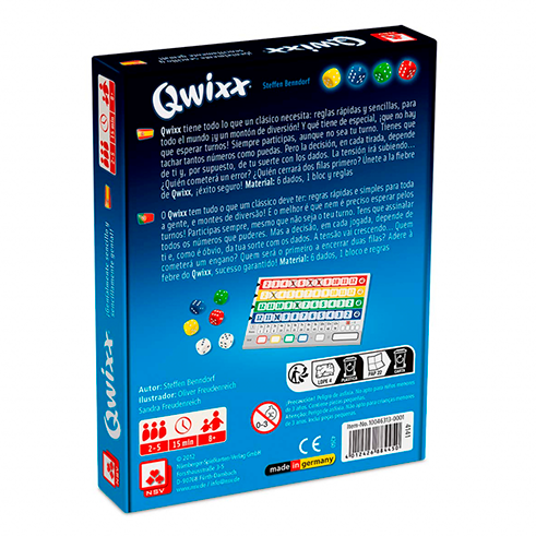 NSV BGNSVQWX Juego Qwixx (PT)