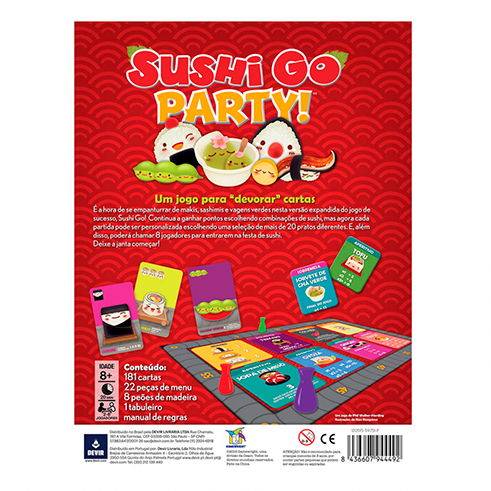 GAMEWRIGHT SGPARPT Jogo Sushi Go Party (PT)