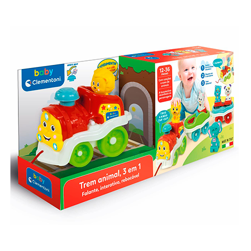 CLEMENTONI 67791 Baby Tren interactivo 3 en 1 (PT)