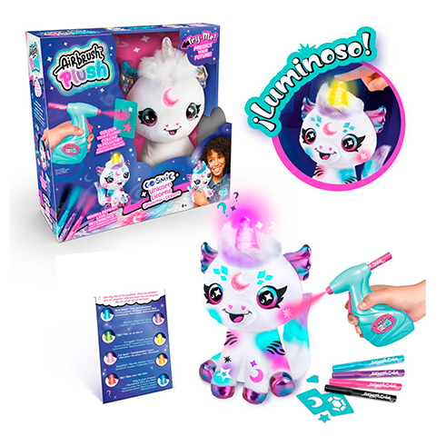 CANAL TOYS AIR028 Airbrush Plush Paint Your Magic Unicorn
