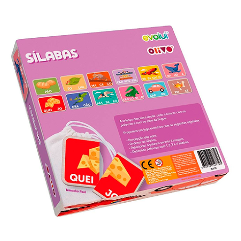 OLIVO 00107 Jogo Evolui - Sílabas Madeira