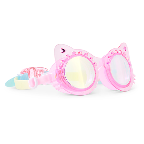 BLING2O 12040 Swimming Goggles Frosted Feline-Pink Purr