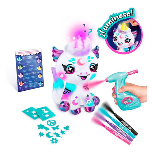 CANAL TOYS AIR028 Airbrush Plush Paint Your Magic Unicorn