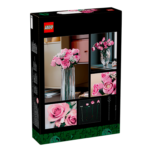 LEGO 10374 Botanicals Buquê de Rosas Cor-de-Rosa
