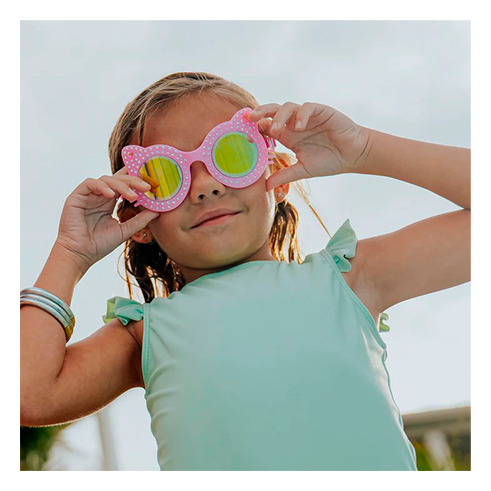 BLING2O 61247 Swimming Goggles Kitten-Pawprint Pink