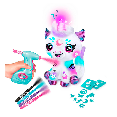 CANAL TOYS AIR028 Airbrush Plush Paint Your Magic Unicorn