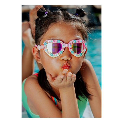 BLING2O 12030 Swimming Goggles Daisies at Dawn-Sunkissed Petals